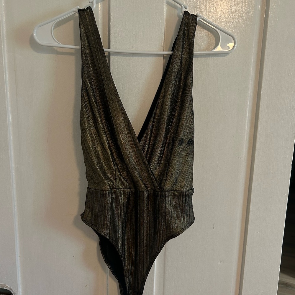 Metallic Bronze Bodysuit